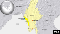 মিয়ানমারের মানচিত্র 