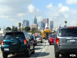 全美第二大城市洛杉矶人口众多，用水量大（美国之音国符拍摄）