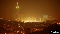 نمایی از دور از شهر مکه 