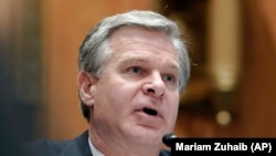 Daraktan Hukumar FBI Christopher Wray (AP Photo)