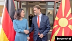 German FM in Skopje