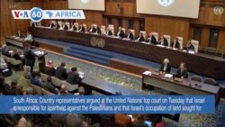 VOA60 Africa - South Africa: Country representatives argue at the United Nations' top court