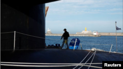 زیردریایی هسته‌ای آمریکا در سواحل کره جنوبی