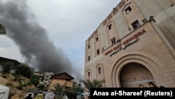 资料照片：加沙地带北部的印度尼西亚医院。(2023年11月12日)