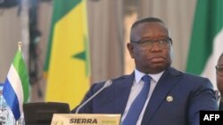 Rais wa Sierra Leone Julius Maada Bio, picha ya AFP