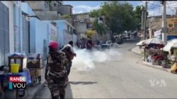 Lapolis Kraze ak Gaz Lakrimojèn Manifestasyon Pati Politik EDE a