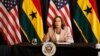 US Vice President Kamala Harris conducts a roundtable of women entrepreneurs to discuss economic empowerment, inclusion, and leadership in Accra, Ghana, March 29, 2023.