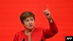 ফাইল-বেইজিং এ চায়না ডেভেলেপমেন্ট ফোরামে বক্তব্য রাখছেন আন্তর্জাতিক মুদ্র তহবিল ‘এর ব্যবস্থাপক পরিচালক ক্রিস্টালিনা জর্জিয়েভা। মার্চ ২৪,২০২৪। 