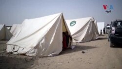 په چمن کې د افغان کډوالو د واپسې په کمپ راټول شوي افغانان د پاکستاني چارواکو له ناسم چلند څخه سر ټکوي