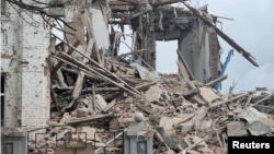 ساختمان تخریب شده در اوکراین. آرشیو