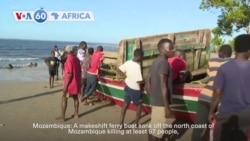 VOA60 Africa - At least 97 dead after makeshift ferry sinks off Mozambique coast