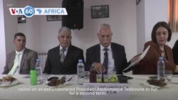 VOA60 Africa - Algeria: Three political parties call on President Tebboune to run for second term