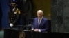 President Joe Biden addresses the 78th United Nations General Assembly in New York, Sept. 19, 2023.