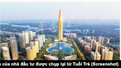 Phối cảnh khu đô thị thông minh do nhà đầu tư vẽ lại