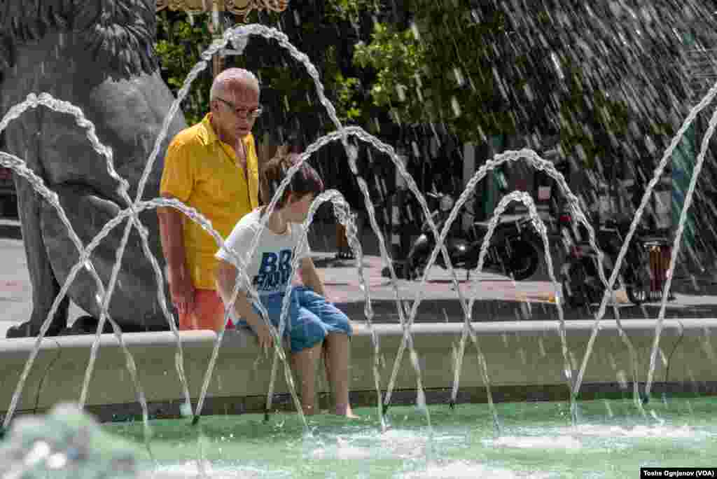 Heatwave in Skopje with temperatures at 40 degrees Celsius