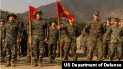 미한 해병대가 연합훈련을 실시했다. 사진 = 미 국방부.