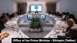 ጠቅላይ ሚኒስትር ዐቢይ እና የትግራይ ክልል አመራሮች፤ በጠቅላይ ሚኒስትር ጽ/ቤት፣ አዲስ አበባ፤ ኢትዮጵያ 