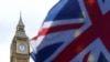 英国议会大厦与国旗