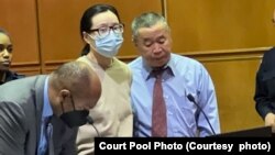 张晓宁，杀害八九天安门学生领袖、纽约移民律师李进进的凶嫌，2月8日在纽约皇后区最高法院出庭。（法院Pool照片）