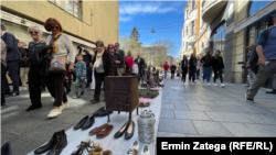 "Staza sjećanja" simbolizuje ubijene građane Sarajeva tokom opsade grada od 1992. do 1995.