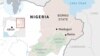 Peta kawasan Borno, Nigeria.