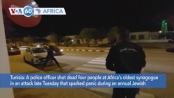 VOA60 Africa - Attack Near Tunisian Synagogue Kills 4