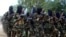 FILE - Al-Shabab fighters conduct a military exercise in Mogadishu, Somalia, on Sept. 5, 2010. The U.S. military said on March 12, 2024, that an airstrike it conducted in southern Somalia killed three al-Shabab militants.