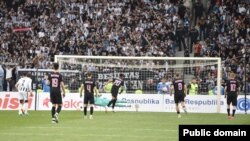 Sabah və Beşiktaş futbol komandalarının oyunu (Mənbə: AZƏRTAC)