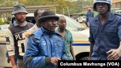 Jameson Timba, acting leader of Zimbabwe’s main opposition the Citizens’ Coalition for Change, or Triple C, arrives at the Harare Magistrates Court in Zimbabwe, on June 18, 2024.