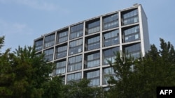 中融国际信托在北京的办公楼。（2023年8月17日）