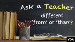 different 'from' or 'than'?