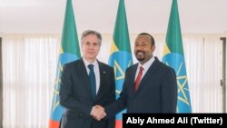 የዩናይትድ ስቴትስ የውጭ ጉዳይ ሚኒስትር አንተኒ ብሊንከን ከጠቅላይ ሚኒስትር ዐቢይ አህመድ ጋራ 