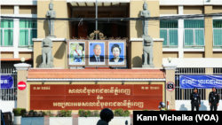 ទិដ្ឋភាពនៃសាលាដំបូងរាជធានីភ្នំពេញ នៅរាជធានីភ្នំពេញ ថ្ងៃទី ៣ ខែមីនា ឆ្នាំ ២០២៣។ (កាន់ វិច្ឆិកា/វីអូអេ)