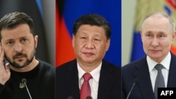 习近平能促使俄罗斯和乌克兰坐到谈判桌前来吗？（法新社合成照片）