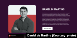 流亡委内瑞拉年轻人权活动人士马蒂诺(Daniel Di Martino)的个人简介。