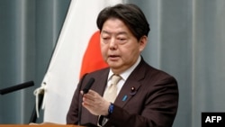 하야시 요시마사 일본 관방장관. (자료사진)