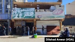 بارەگای تەڤگەری ئازادی لە کەلار دوای هێرشە درۆنییەکە