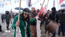 Tevî Berf û Baranê Bazîdî di Newrozê de li Qadê Bûn