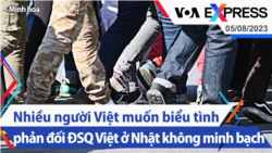 Nhiều người Việt muốn biểu tình phản đối ĐSQ Việt ở Nhật không minh bạch | Truyền hình VOA 5/8/23