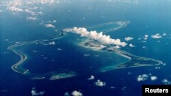 资料照：印度洋中部查戈斯群岛最大的岛屿迪戈加西亚岛是美国一主要军事基地的所在岛屿。