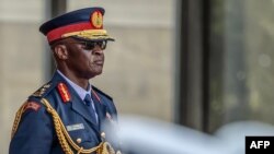 কেনিয়ার প্রতিরক্ষা বাহিনীর প্রধান জেনেরাল ফ্রান্সিস ওগোলা। ফটোঃ ২৮ ফেব্রুয়ারি, ২০২৪। 