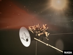 This NASA illustration depicts the Cassini spacecraft, which spent seven years observing seasonal changes around Saturn. (NASA)