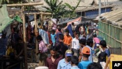 বাংলাদেশের কক্সবাজার জেলার একটি রোহিঙ্গা শিবির। ফাইল ফটোঃ ৯ মার্চ, ২০২৩।