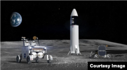 An artist’s concept design of Venturi Astrolab's FLEX Lunar Terrain Vehicle. (Image Credit: Venturi Astrolab)