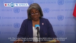 VOA60 Africa - US pledges additional $203 million to help Sudan refugees