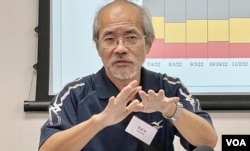 时事评论员刘锐绍表示，香港社会目前政治压力仍然相当大，令市民感觉不舒服 (美国之音/汤惠芸)