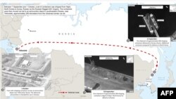 13일 미국 백악관은 "북한은 러시아에 컨테이너 1천개 이상 분량의 군사 장비와 탄약을 제공했다”면서, 컨테이너들이 선박과 열차를 통해 이동하는 정황이 담긴 사진 3장을 공개했다. 
