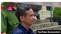 资料照片：越南活动人士陈文邦在胡志明市受审。（2023年5月13日）