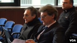 Анександар Ѓорчевски, татко на Вања, во судска сала на Врховен суд во Скопје, Северна Македонија. 