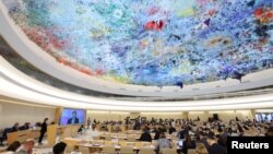 ፎቶ ፋይል፦ የተመድ የሰብዊ መብቶች ም/ቤት፣ ጀኒቫ 